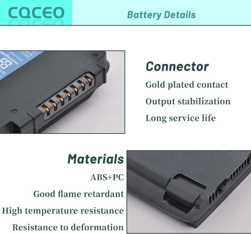 CQCEO بطارية بديلة 4620mah 6Pack BT-000318 لجهاز Zebra Symbol TC77 TC70 TC72 TC75 TC55 TC70X TC75X TC700H TC700K TC720L TC75BH TC75EK TC75AH TC75GK TC77HL BT-000318-01 لجهاز مسح الباركود - Image 3